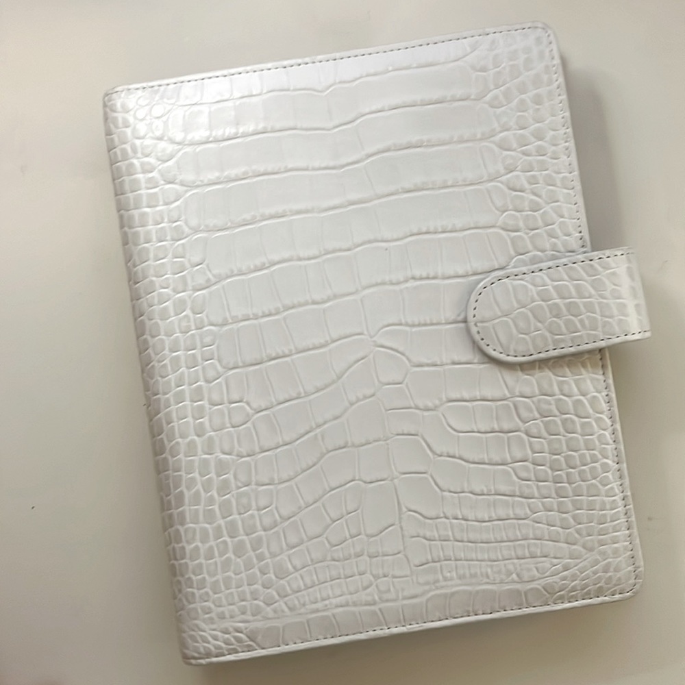Van der Spek A5 OLD Beige Croc Leather  ⚠️won’t come back again ever!